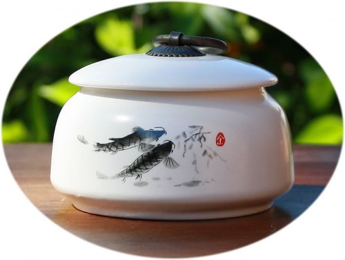 Ceramic tea canister small B